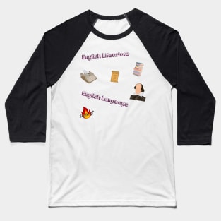 English Literature and Language Sticker Pack Baseball T-Shirt